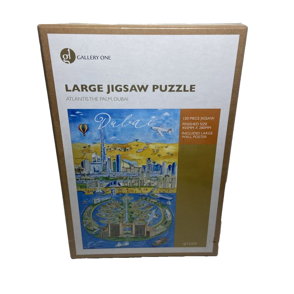 Dubai Large Jigsaw Puzzle 120 Pc With Wall Poster Sealed